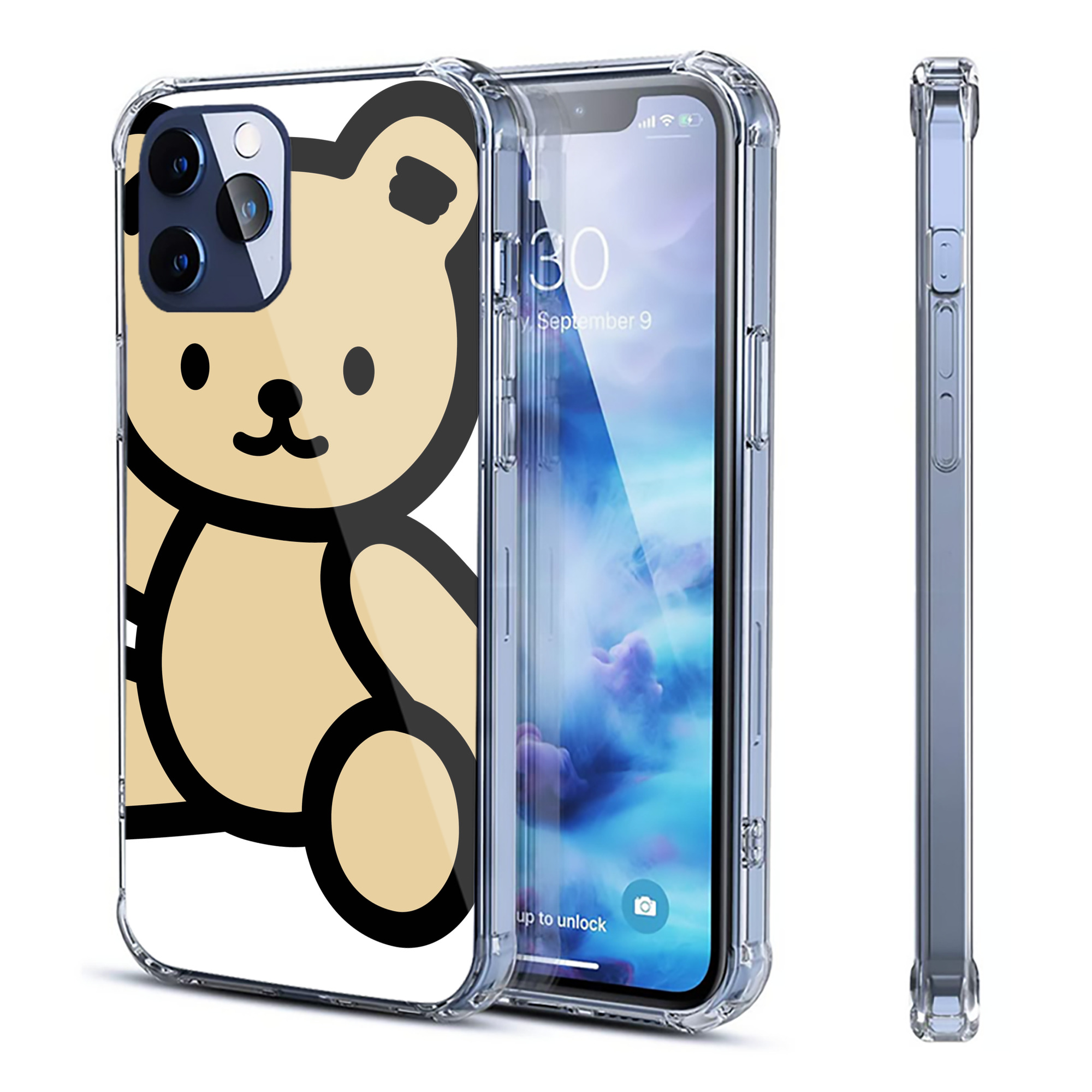 （画像用） Hello Kitty ハローキティ 【iPhone 12シリーズ対応】透明スマホケース（クリアソフトケース）